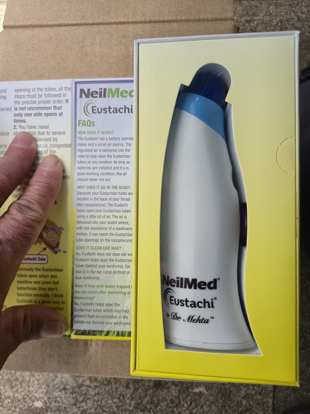 Eustachi Nasal Regulator - White and Blue